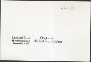 cca 1950-1970 A megszűnt 10A villamos, Linzbauer Tamás fotója, hátulján feliratozva, pecséttel jelze...