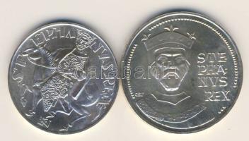 1972. 50Ft + 100Ft Ag "I.István" pár T:BU