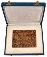 Madarassy Walter (1909-1994) 1973. "Budapest 1873-1973" Br emlékplakett eredeti tokban (10...