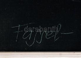 Fassel L'ousa Ferenc (1915-2009): Akt. Olaj, farost jelzett, keretben, 70×50 cm