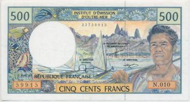 Francia Csendes-óceáni Területek 1992. 500Fr C:F szép papír French Pacific Territories 1992. 500 Francs T:III nice paper
