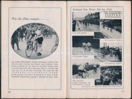 1928 Der Weg zum Sieg-A Torpedo kerékpárok versenyeinek, versenyzők ismertető prospektusa, képekkel illusztrált, 36p
