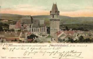 Perchtoldsdorf, Pfarrkirche, Türkenturm / church, tower (EK)