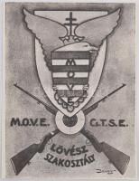 1942. "MOVE Csillaghegyi Lövész Szakosztály TSE - I. Victoria Emlékverseny 1942" fém érem ...