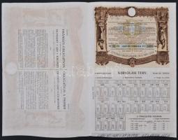 Budapest 1906. "Pesti Hazai Első Takarékpénztár-Egyesület" nyeremény-kötvénye 100K-ról, sz...