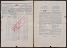 Budapest 1914. "Budapest Székesfőváros" 4 1/2%-os Kötelezvény bemutatóra" 4800K-ról, ...