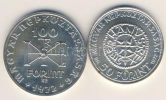 1972. 50Ft + 100Ft Ag "I.István" pár T:BU
