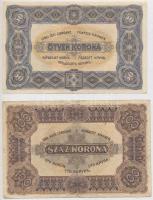 1920. 50K + 100K "Orell Füssli Zürich" T:II-,III