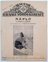 1939 Sebestyén Erzsébet: Magyar Ifjúsági Vöröskereszt Napló csoportok számára, Bp., Franklin, benne kézírásos feljegyzésekkel, 16 p.