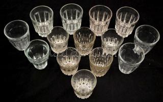 14 db vizes és kávés pohár, hibátlanok, m:7-10 cm