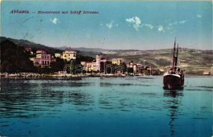 Abbazia, Nordstrand, Schiff Istriano / steamship