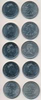 Vegyes: Amerikai Egyesült Államok 2000-2004. 1/4$ "50 Állam" (4xklf) + Kanada 1999-2000. 2...