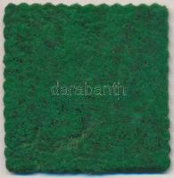 1980. "Szovjet-magyar űrrepülés 1980" festett Br emlékplakett (60x60mm) T:2