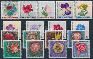 1967-1968 Flowers 2 sets, 1967-1968 Virág 2 klf sor