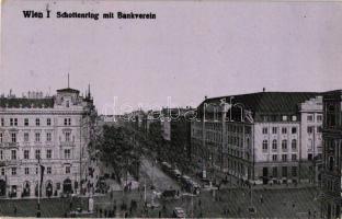 Vienna, Wien; Schottenring, Bankverein / street, tram