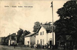 Csata, Cata, Stanica; vasútállomás / railway station