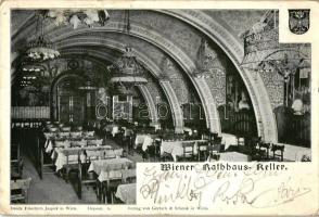 Vienna, Wien; Wiener Rathaus-Keller / restaurant interior (Rb)