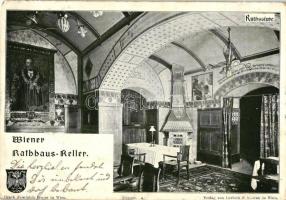 Vienna, Wien; Wiener Rathaus-Keller, Rathsstube / restaurant interior (EB)