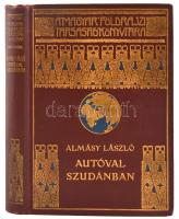 Kuriózum kötet. Almásy László: Autóval Szudánba. Első autó-utazás a Nílus mentén vadászatok angol-Egyiptomi Szudánban. 82 képpel. Bp., é. n., Lampel A Magyar Földrajzi Társaság Könyvtára. Díszes, aranyozott vászonkötésben, jó állapotban. A kötet kötéstábláján a cím végére egy extra N betű került, a belső címlapon azonban már a helyes cím, Szudánba szerepel. Nem egyedi elírás, de mindössze néhány kötet került így ki a nyomdából.