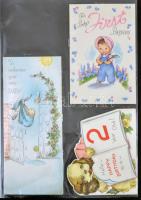 39 db modern angol motívum képeslap, üdvözlőlapok, néhány művészlappal / 39 modern motive postcards,...