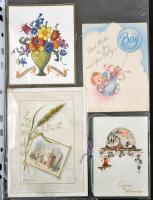 39 db modern angol motívum képeslap, üdvözlőlapok, néhány művészlappal / 39 modern motive postcards,...