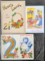 39 db modern angol motívum képeslap, üdvözlőlapok, néhány művészlappal / 39 modern motive postcards,...