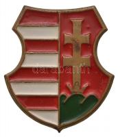 DN Kossuth címer festett fém jelvény (30x28mm) T:2