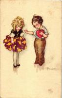 Italian art postcard, children, Degami 662 s: Busi