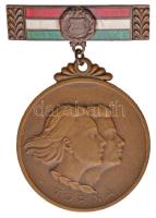 1966. "Magyar Népköztársaság Bajnokságai - III. Férfi mesterfokú talaj" zománcozott Br díjérem (30mm+32x18mm) T:2