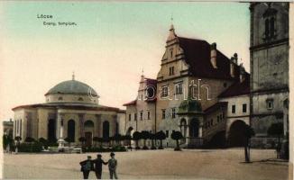 Lőcse, Levoca; Evangélikus templom / Lutheran church (vágott / cut)