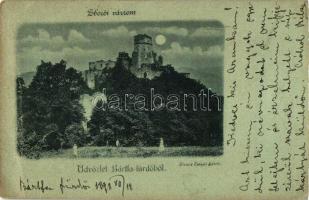 1898 Zboró, várrom, Divald / castle ruins (fa)