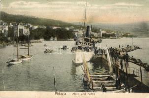 Abbazia, Molo und Hafen / steamship station (EK)