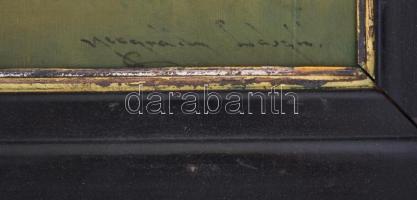 Neogrády jelzéssel: Parkrészlet. Olaj, vászon, jelzett, antik keretben, 50×70 cm