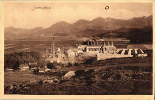 Brassó, Brasov; cementgyár / cement factory (vágott / cut)