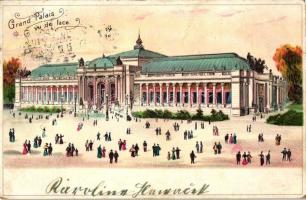 1900 Paris, Exposition Universelle, Grand Palais / expo, palace, litho