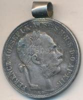 1886KB 1Ft Ag "Ferenc József / Barokk címer" füllel T:2-
Adamo M15