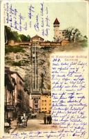 Salzburg, Elektrischer Aufzug, Schwarzen Mann Gasthaus / Electric Elevator, inn, published by G. Baldi (EK)