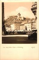 Graz, Adolf Hitler Platz, Schlossberg / square, automobile