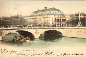 Paris, La Pont au Change, Theatre du Chatelet / bridge, theatre, steamship