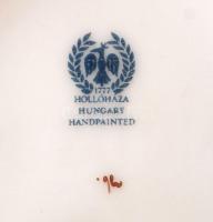 Hollóházi pikkely mintás kacsa, kézzel festett, jelzett, hibátlan, m:15 cm, h:18 cm