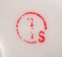 Hollóházi pikkely mintás kacsa, kézzel festett, jelzett, hibátlan, m:15 cm, h:18 cm