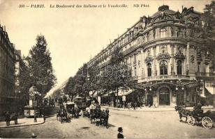 Paris, Boulevard des Italiens, Vaudeville