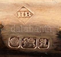 Ezüst (Ag.) nyelű tortalapát, jelzett (Sheffield), eredeti dobozában, h:25 cm