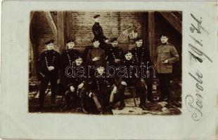 1914 2. királyi bajor ulánusezred katonái, fotó, 1914 2nd Royal Bavarian Uhlans, German soldiers group photo