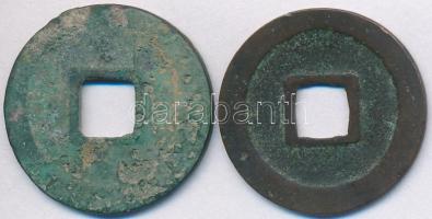 Japán / Tokugava sógunátus 1636-1769. 1 Mon Kanei Tsuho Cu (2,73g) + Kínai Császárság / Hui Tsung 11...