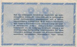 1946. 50.000AP + 100.000AP + 500.000AP + 1.000.000AP + 10.000.000AP T:III