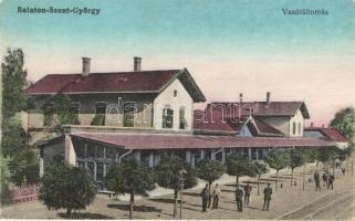 Balatonalmádi Öreghegy, Balatonkenese, Balatonszentgyörgy, Pécel, Baja - 5 db jó állapotú  vasútállo...