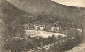 Tusnádfürdő, Baile Tusnad; Csukás-tó, Lacul Ciucas. Adler, Brasov / lake, railroad guard