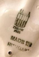 Zsolnay nyuszi, kézzel festett, hibátlan, jelzett, h:7 cm