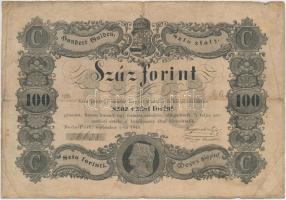 1848. 100Ft Kossuth bankó T:III-,IV Hungary 1848. 100Ft Kossuth banknote C:VG,G Adamo G114